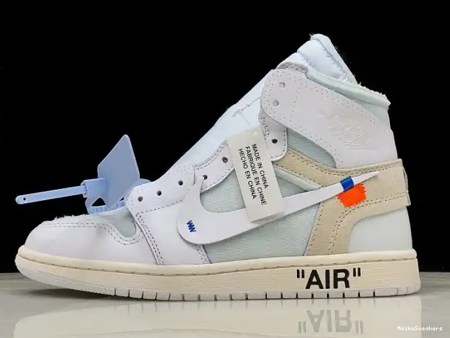 MaikeSneakers High Air 1 Jordan AQ0818-100 Off-White Retro White 0506
